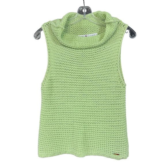 Tommy Hilfiger Sweaters - Tommy Hilfiger Mint Green Knit Cowl Neck Vest | Size M